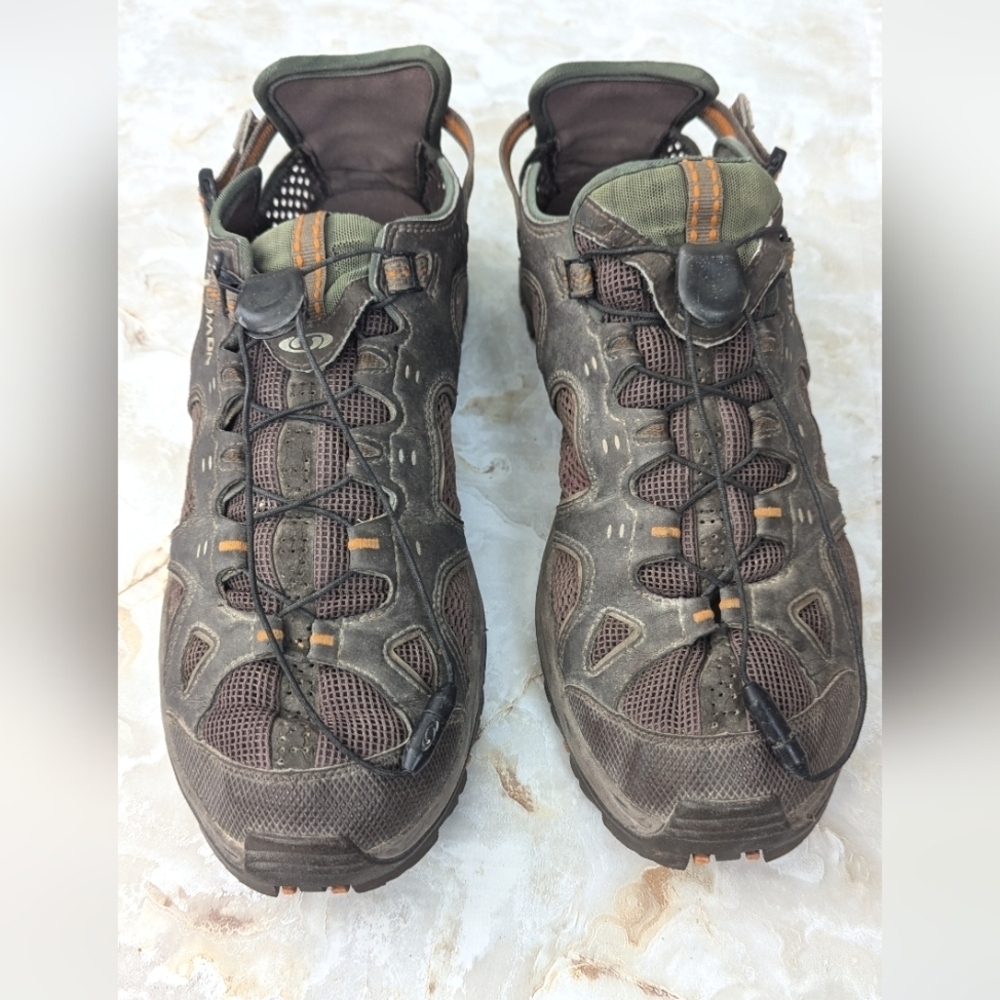 Salomon Shoes  Water Hiking River Trail Running Man's Sz 9.5